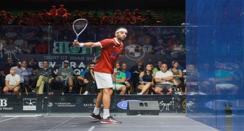 عسل والشوربجي ونور الشربيني يتأهلون لربع نهائي بطولة الجونة الدولية للاسكواش